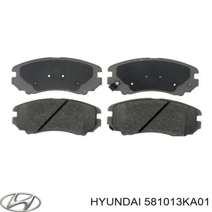 Колодки тормозные передние дисковые на Hyundai Sonata  