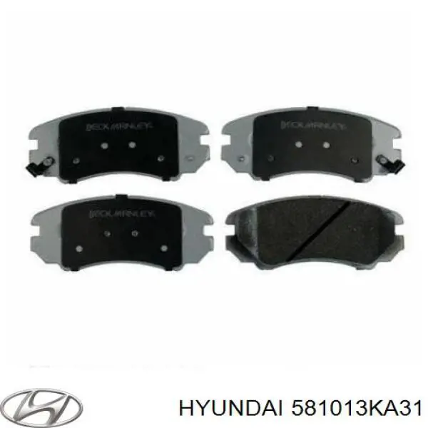 581013KA31 Hyundai/Kia колодки тормозные передние дисковые
