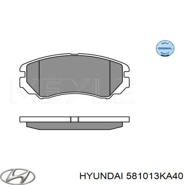 Sapatas do freio dianteiras de disco Hyundai/Kia 581013KA40 preço, a partir de 51,42 USD