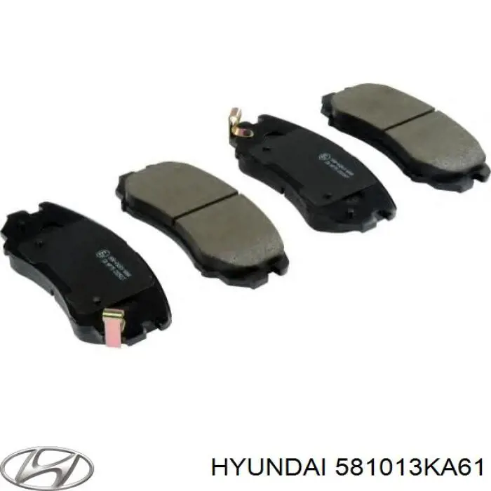 581013KA61 Hyundai/Kia передние тормозные колодки