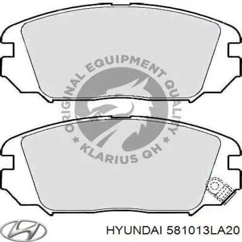 581013LA20 Hyundai/Kia колодки тормозные передние дисковые