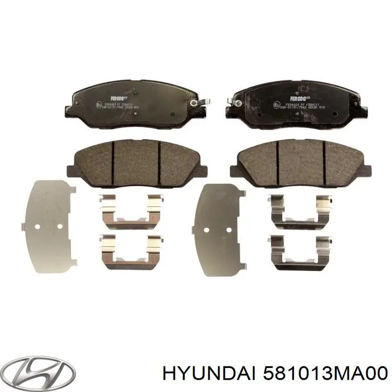 Купить 581013MA00 Hyundai/Kia Колодки тормозные