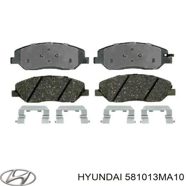 Передние тормозные колодки 581013MA10 Hyundai/Kia