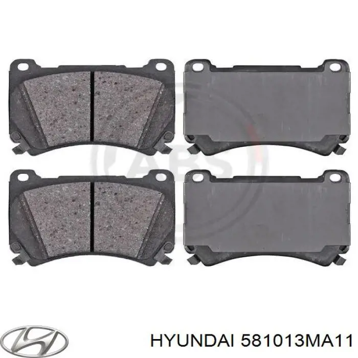 Купить 581013MA11 Hyundai/Kia Колодки тормозные