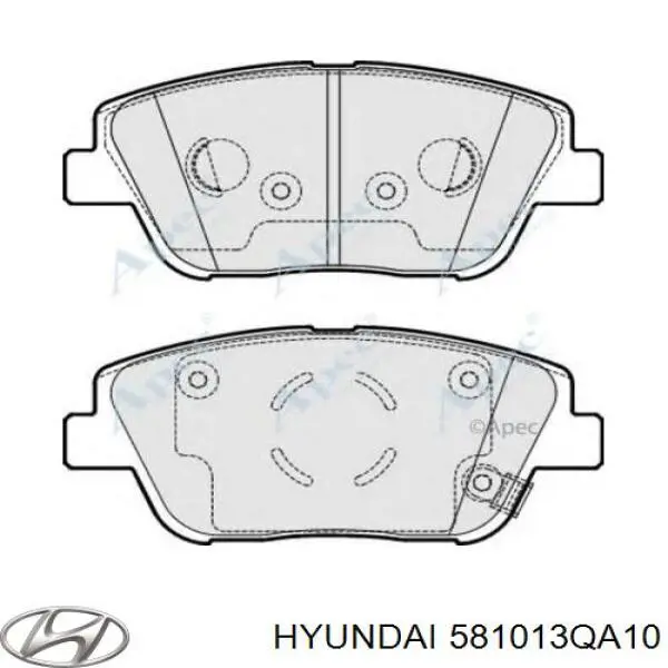 581013QA10 Hyundai/Kia колодки тормозные передние дисковые