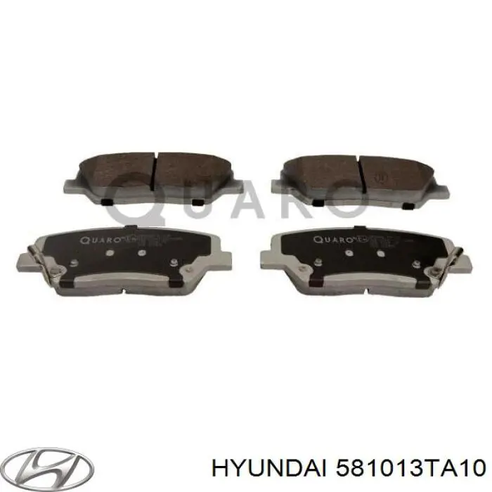 Передние тормозные колодки 581013TA10 Hyundai/Kia