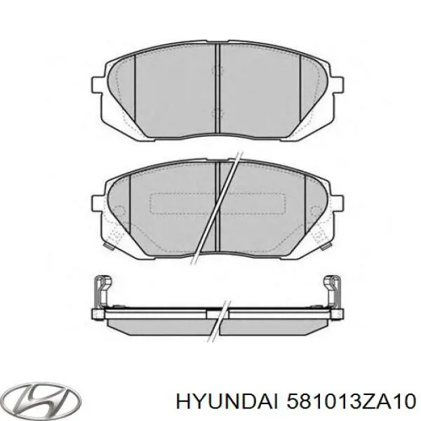 Купить 581013ZA10 Hyundai/Kia Колодки тормозные