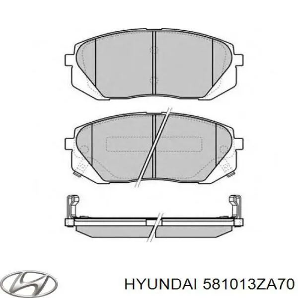 Купить 581013ZA70 Hyundai/Kia Колодки тормозные