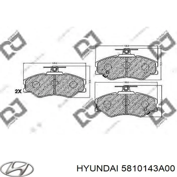 Колодки Hyundai/Kia 5810143A00 цена, от 13.30 USD