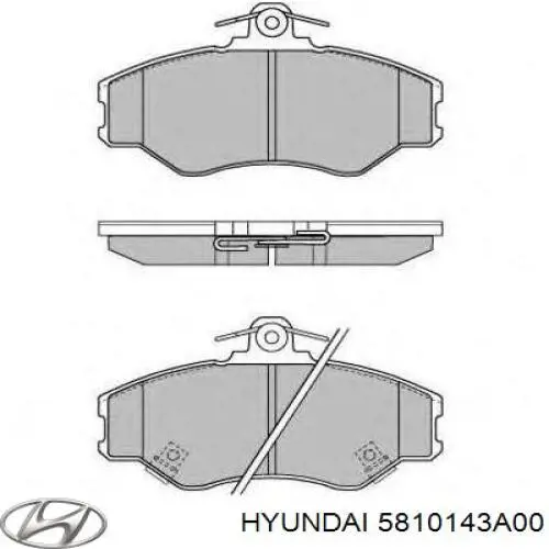 Купить 5810143A00 Hyundai/Kia Колодки тормозные