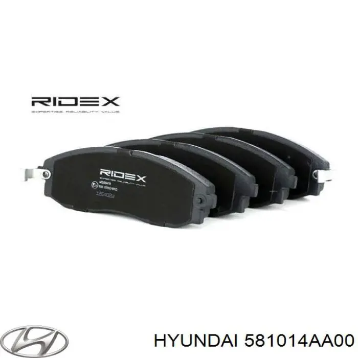 Передние тормозные колодки 581014AA00 Hyundai/Kia