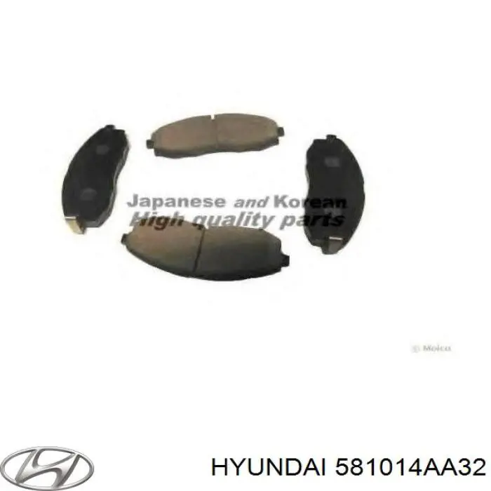 Колодки Hyundai/Kia 581014AA32 цена, от 22.72 USD