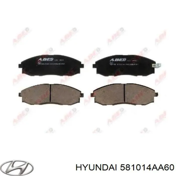 581014AA60 Hyundai/Kia передние тормозные колодки