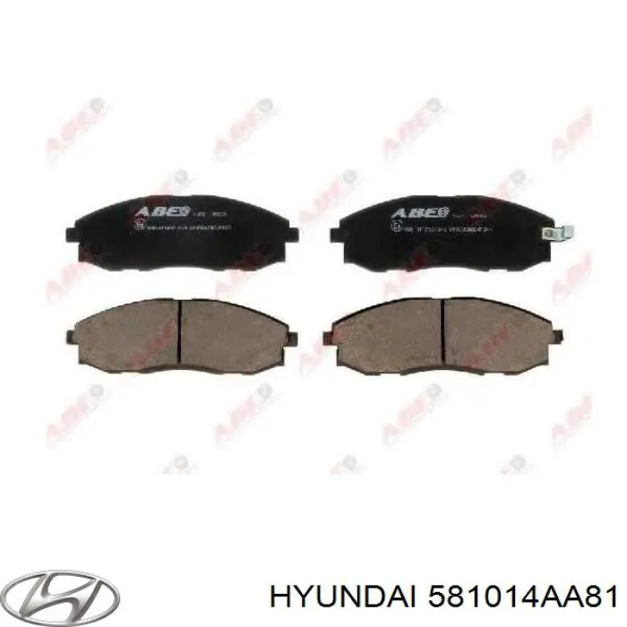 581014AA81 Hyundai/Kia колодки тормозные передние дисковые