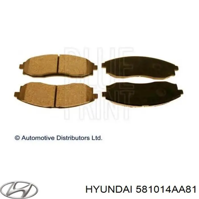 Купить 581014AA81 Hyundai/Kia Колодки тормозные