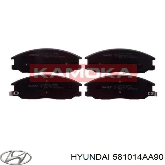 Передние тормозные колодки 581014AA90 Hyundai/Kia