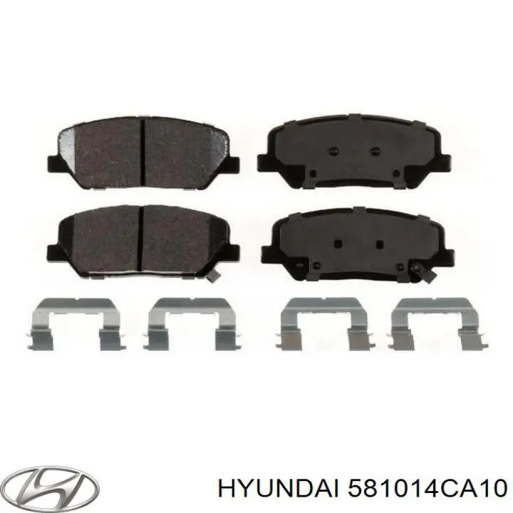 581014CA10 Hyundai/Kia колодки тормозные передние дисковые