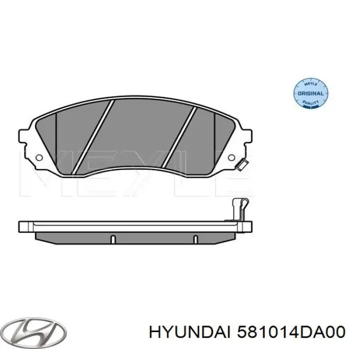 Колодки Hyundai/Kia 581014DA00 цена, от 33.34 USD