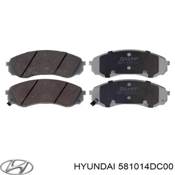 Купить 581014DC00 Hyundai/Kia Колодки тормозные