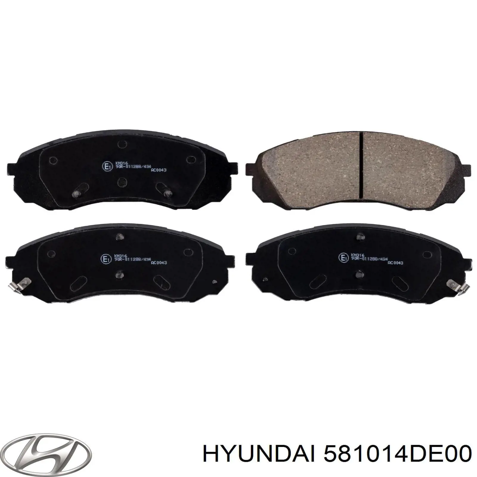Тормозные колодки Hyundai/Kia 581014DE00