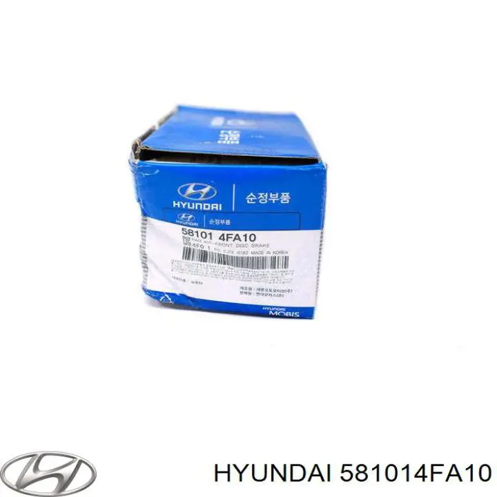 581014FA10 Hyundai/Kia колодки тормозные передние дисковые