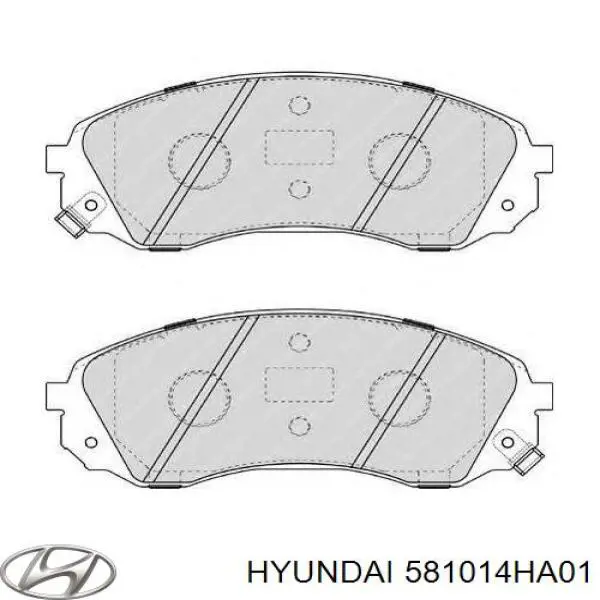 Передние тормозные колодки 581014HA01 Hyundai/Kia