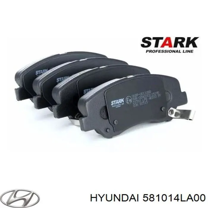 581014LA00 HYUNDAI Pastillas de freno delanteras original y equivalente