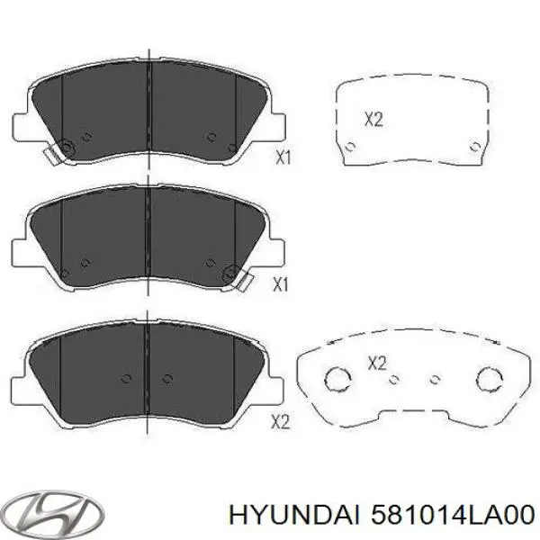 Тормозные колодки Hyundai/Kia 581014LA00