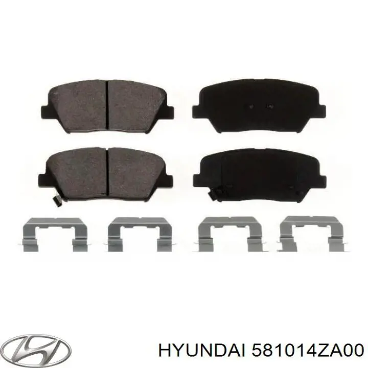 581014ZA00 Hyundai/Kia передние тормозные колодки