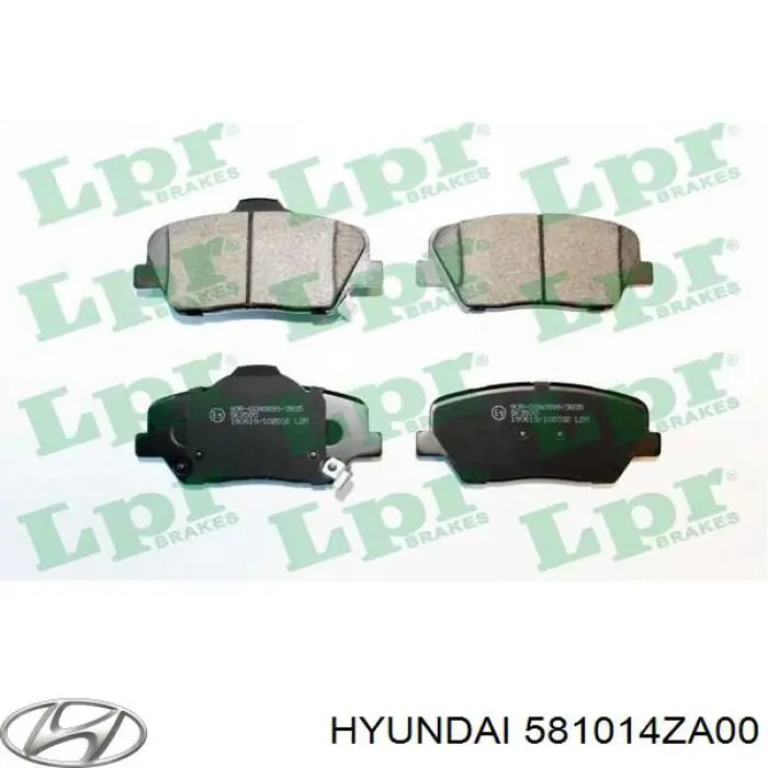 Купить 581014ZA00 Hyundai/Kia Колодки тормозные