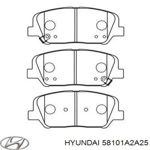 Купить 58101A2A25 Hyundai/Kia Колодки тормозные