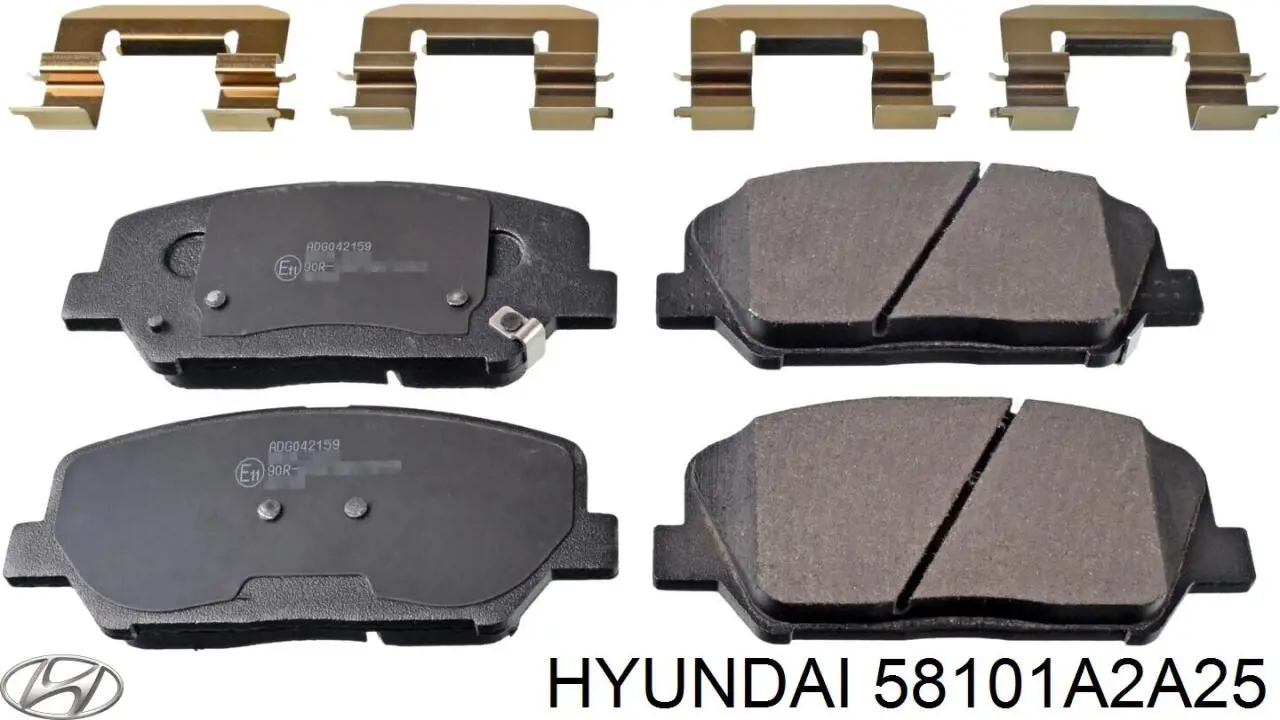 58101A2A25 Hyundai/Kia колодки тормозные передние дисковые