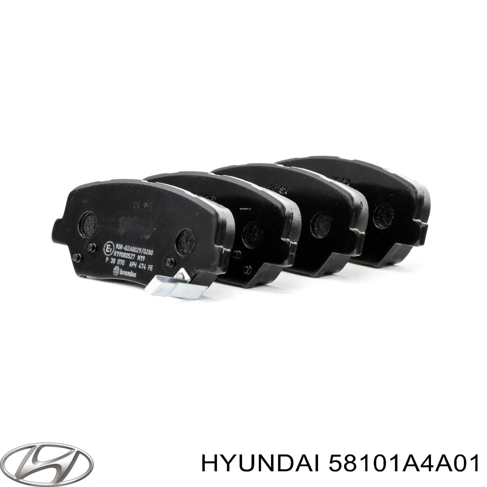 58101A4A01 Hyundai/Kia колодки тормозные передние дисковые