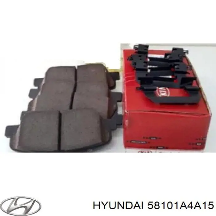 Передние тормозные колодки 58101A4A15 Hyundai/Kia