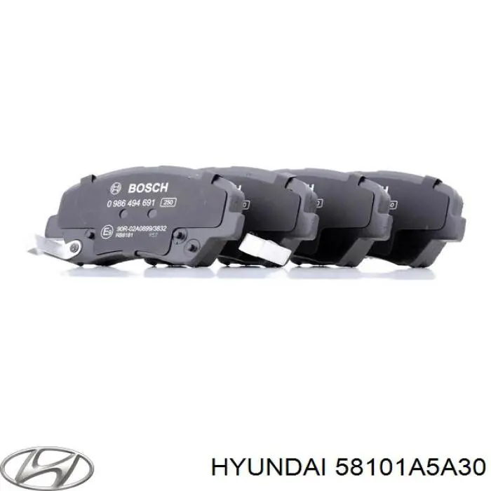 Купить 58101A5A30 Hyundai/Kia Колодки тормозные
