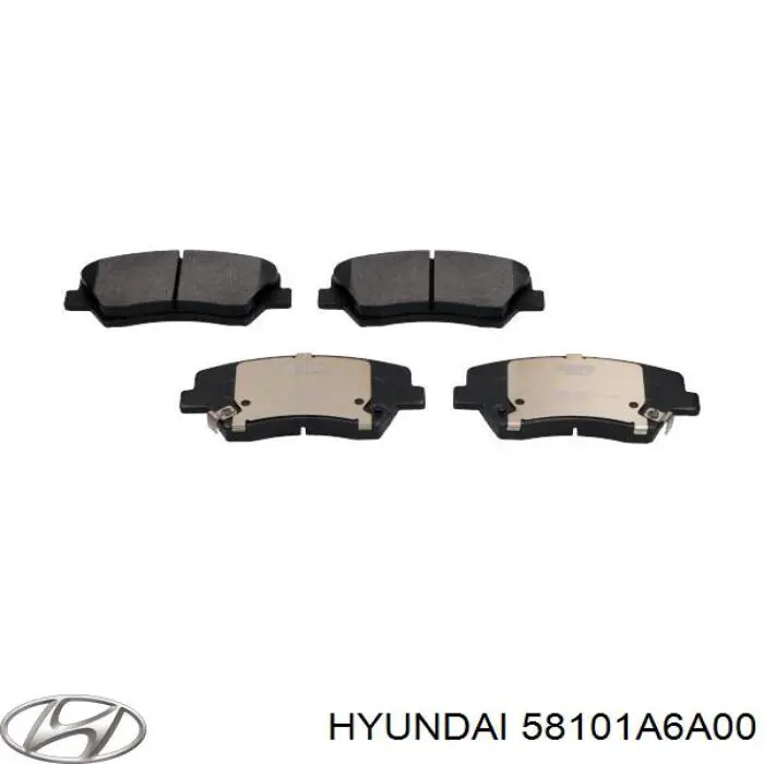 Передние тормозные колодки 58101A6A00 Hyundai/Kia