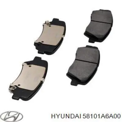 Колодки Hyundai/Kia 58101A6A00 цена, от 28.56 USD