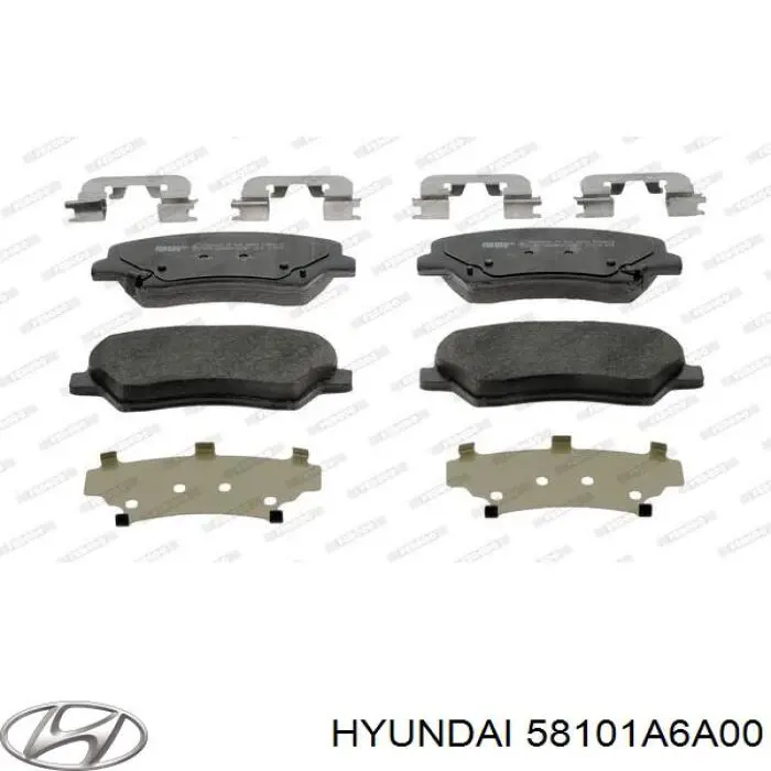 58101A6A00 Hyundai/Kia Колодки передние