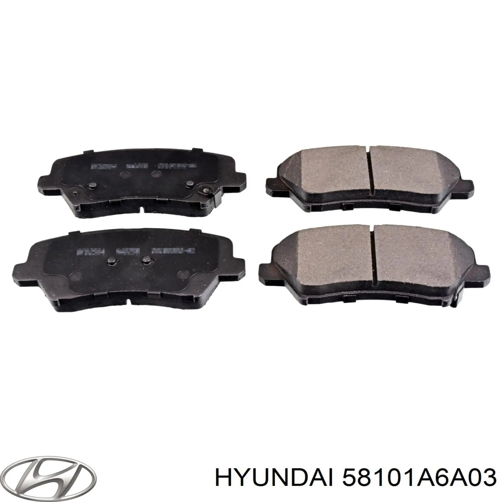 Передние тормозные колодки 58101A6A03 Hyundai/Kia