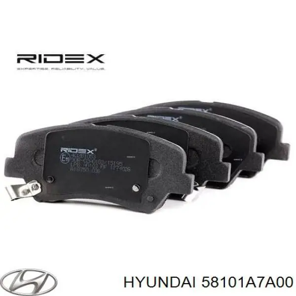 Compre 58101A7A00 Hyundai/Kia Sapatas do freio dianteiras de disco
