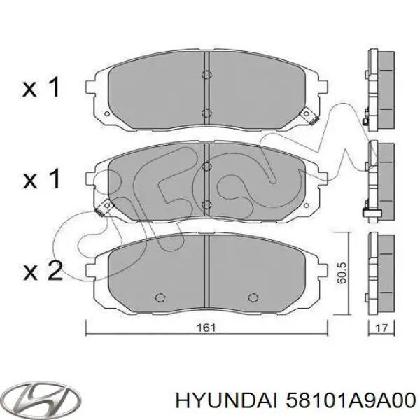 Передние тормозные колодки 82210970 Cifam