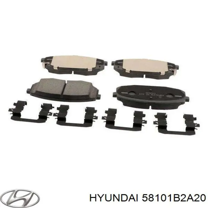 58101B2A20 Hyundai/Kia передние тормозные колодки