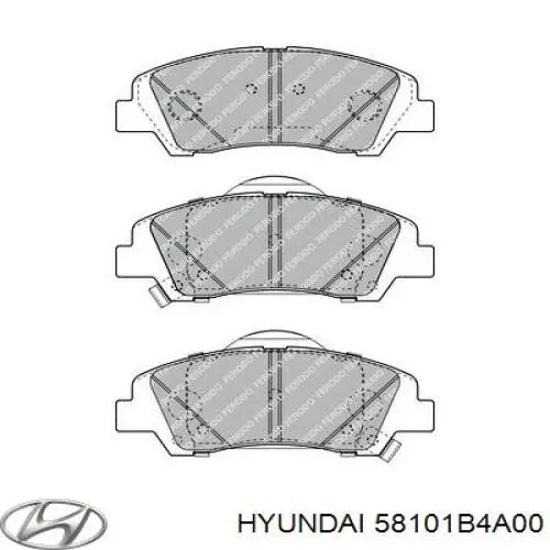 Колодки Hyundai/Kia 58101B4A00 цена, от 22.10 USD