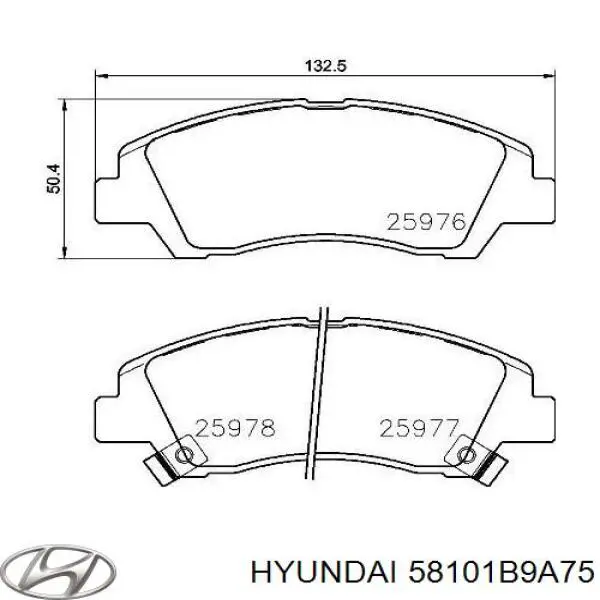 Колодки Hyundai/Kia 58101B9A75 цена, от 32.48 USD