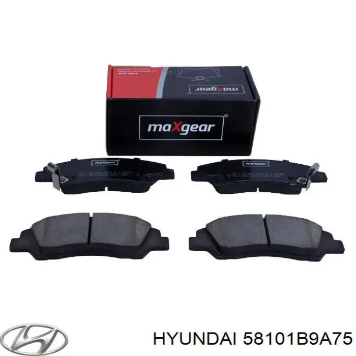 Купить 58101B9A75 Hyundai/Kia Колодки тормозные