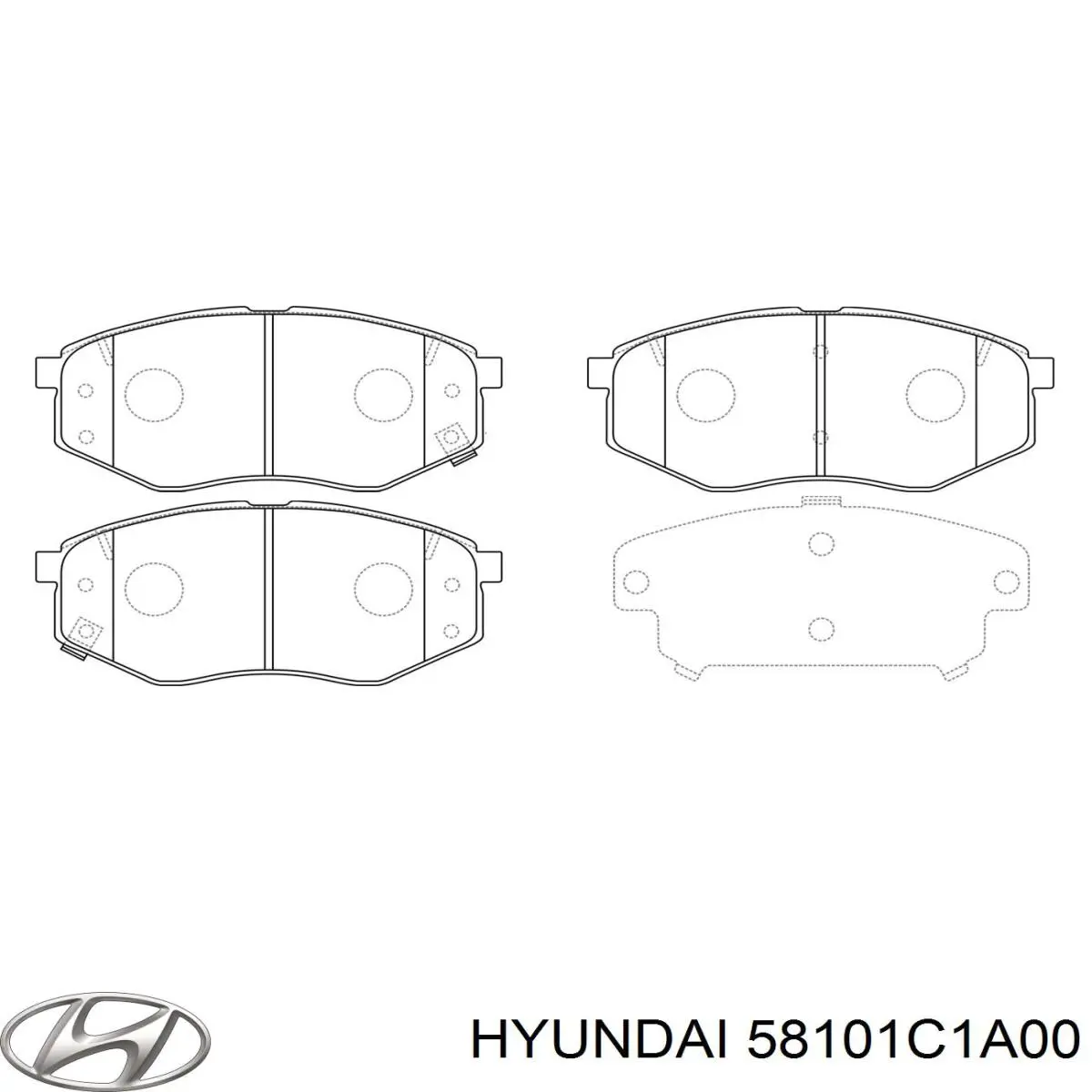 Тормозные колодки Hyundai/Kia 58101C1A00