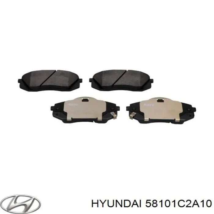 Передние тормозные колодки 58101C2A10 Hyundai/Kia