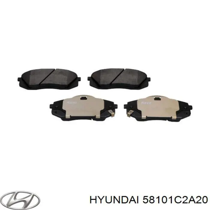 Колодки Hyundai/Kia 58101C2A20 цена, от 47.66 USD