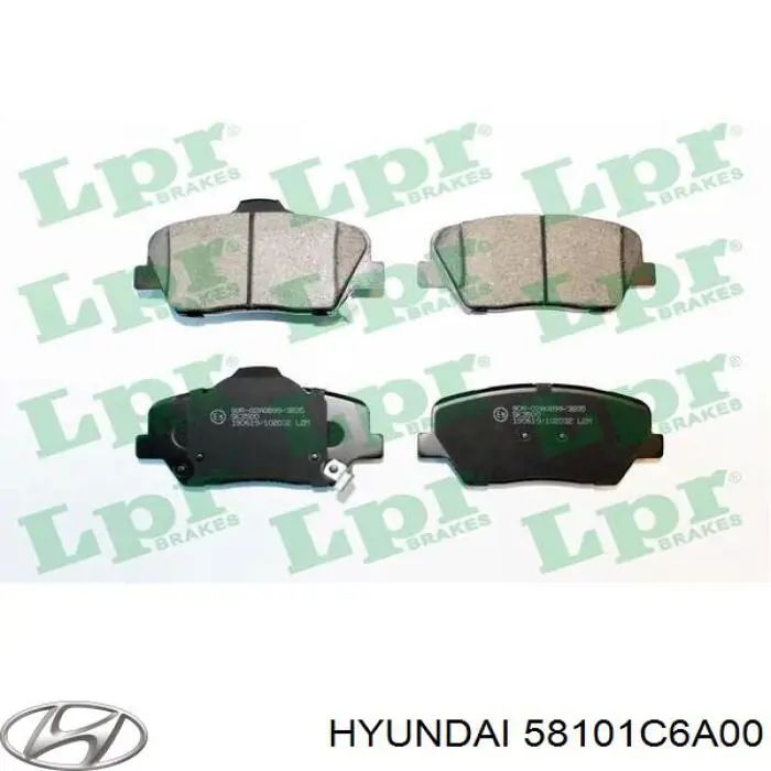 Колодки Hyundai/Kia 58101C6A00 цена, от 29.39 USD