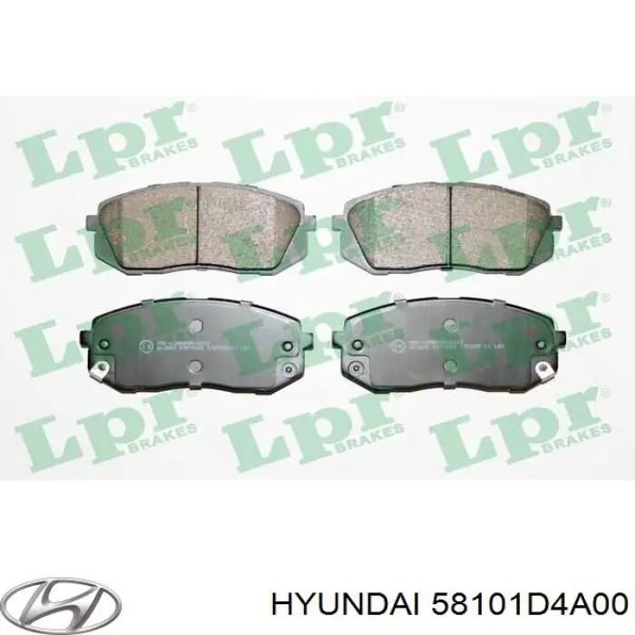 Колодки Hyundai/Kia 58101D4A00 цена, от 85.62 USD
